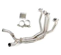 Per K&awasaki Z1000 Z1000SX 2010-2021 Motocicletta Sistemi Completi Collegamento Anteriore Esacpe Marmitta Tubo Di Scarico Moto Silenziatore Posteriore(Stainless steel A)