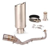 Per K&awasaki Z125 Z125 Pro Fino Al 2018 Sistema Di Scarico Anteriore Mid Link 51mm Slip-On Silenziatore DB Killer Terminale Di Scarico Moto Silenziatore Posteriore(Model 1)