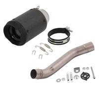 Per K&awasaki Z750 Z 750 2007-2014 Moto Scarico Sistemi Modifica Collegamento Intermedio Silenziatore No DB Killer Scarico Tubo Moto Silenziatore Posteriore(A)