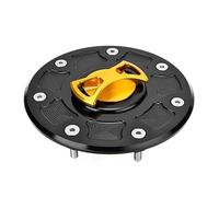 Per KA&WASAKI ZX6R ZX9R ZR7 ZZR1100 600 ZRX400 ZXR750 Protezione per tappo serbatoio carburante moto(Giallo)