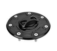 Per KA&WASAKI ZX6R ZX9R ZR7 ZZR1100 600 ZRX400 ZXR750 Protezione per tappo serbatoio carburante moto(Nero)