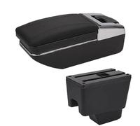 Per Kaptur Per Bracciolo Parti Di Retrofit Scatola Portaoggetti Dedicata Portacenere Accessori Per Auto Parti Interne Dettagli Auto Centrale Bracciolo(C2 Black black NoUSB)