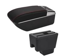 Per Kaptur Per Bracciolo Parti Di Retrofit Scatola Portaoggetti Dedicata Portacenere Accessori Per Auto Parti Interne Dettagli Auto Centrale Bracciolo(D1 Black red No USB)