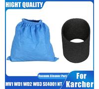 Per Karcher MV1 WD1 WD2 WD3 NT Serie Sacchetto filtro in tessuto ed elementi filtranti, parti del sacchetto filtro per aspirapolvere Sostituzione del filtro