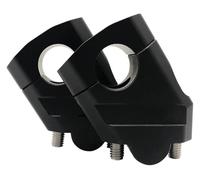 Per Kawa&saki Morsetto Montaggio 28 Mm 1 1/8" 22 Mm 7/8" Riser Manubrio Moto Universale Manubrio Riser Clamp(28mm Black)