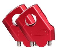 Per Kawa&Saki Moto 22mm 28mm Morsetto Montaggio Riser Manubrio Rialzato Manubrio Riser Clamp(28mm Red)