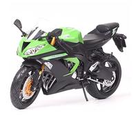 Per Kawasaki Ninja ZX6R ZX-6R 636 Verde Scala 1:12 Bici Sportiva Veicolo Modello Pressofuso Simulazione Auto Moto Modello Da Corsa Replica Regalo Ornamento Non Giocattolo Modelli di moto(Green)