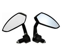 Per Kawasaki Per Qualsiasi Maniglia Da 7/8" O 1" Di Diametro Informazioni Sugli Specchietti Retrovisori Laterali Per Motociclette E Auto Elettriche manubrio specchi laterale(Black)