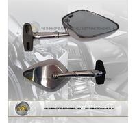 PER KAWASAKI ZZR 1400 2009 09 COPPIA SPECCHIETTI RETROVISORE ALLUMINIO SPECCHIO