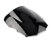 per Kawasaki ZZR 400 1993-2007 ZZR 600 1993-2004 Moto Parabrezza Doppia Bolla di Plastica ABS BOANUT (Color : Nero)