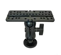 per kayak Fish Finder Mount Base 3 fori Nylon Acciaio per kayak | Modello rotondo a 3 fori, adatto per Garmin Striker 4, Raymarine Dragonfly, fissaggio sicuro della pista