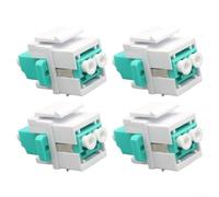per keystone LC Adattatore per Cavi Rete 10G per keystone LC(blue) | stabile, segnale per pulito, per dati ad alta , compatibile per os1 OS2, set da 4 pezzi