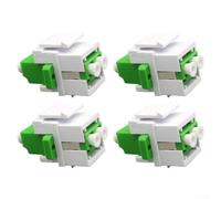 per keystone LC Adattatore per Cavi Rete 10G per keystone LC(green) | stabile, segnale per pulito, per dati ad alta , compatibile per os1 OS2, set da 4 pezzi