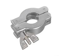 per kf Vacuum Clamp Set KF16-KF50 Staffa a sgancio rapido in lega di alluminio con anello in gomma per vetreria da laboratorio Attrezzature ad alta temperatura Argento (KF16)