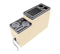 PER Kia PER Canival Vq 2006-2013 Seconda Fila Di Sedili 18 Cm Fila Anteriore Ringhiera Set Bracciolo Centrale Generale Business Scatola bracciolo auto(4th Beige)