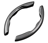 Per Kia Per Ceed SW 2000-2023 2024 Anti-slip Traspirante In Fibra di Carbonio Protezione del Volante Segmentato Coprivolante(Black)