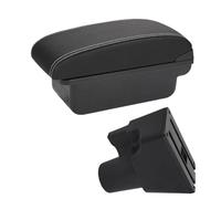 per Kia per Picanto per 3X-Line Box Bracciolo per Auto Dettagli Interni Parti di Retrofit Scatola Portaoggetti Accessori Vano Portaoggetti da Bracciolo Scatola(C3 Black White NOUSB)