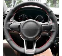 Per Kia Per Rio 2017-2019 Per Rio5 K2 2016 Per Picanto Per La Mattina 2017 Coprivolante Per Auto Treccia In Pelle(Red Thread2)