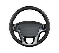 Per Kia Per Sorento 2009-2013 Accessori Per Auto Coprivolante In PU Nero Coprivolante Per Auto Cucito A Mano(Black Thread)