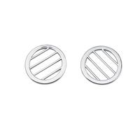 Per Kia Per Sportage SL 3 R Per Sportage3 Per SportageR 2011-2016 Adesivi Per Griglia Di Ventilazione Per Auto Copertura Presa AC Accessori Cromati FIXCOR(2PCS style C)
