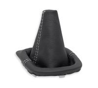 PER KIA PICANTO FL 2008-2011 CUFFIA LEVA CAMBIO PELLE NERA CUCITURE BIANCHE