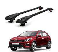 per Kia Rio X-Line 2017-2022, Barre portatutto, 2 pezzi incrociate - nere