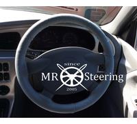 Per Kia Sedona MK1 Grigio Scuro Qualità Italiana Volante IN Pelle Cover 98-04