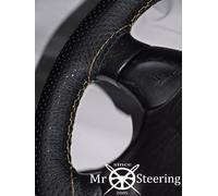 Per Kia Sportage 2 05-09 Perforata Volante IN Pelle Cover Crema Doppio S.