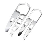 Per Kicks 2017-2023 Interni Porta Bracciolo Finestra Interruttore Ascensore Pulsante Pannello Copertura Trim Adesivo Interno Alzacristalli Interruttore(Chrome Silver)