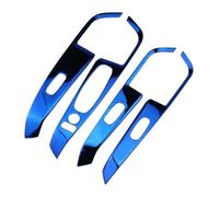 Per Kicks 2017-2023 Interni Porta Bracciolo Finestra Interruttore Ascensore Pulsante Pannello Copertura Trim Adesivo Interno Alzacristalli Interruttore(Blu)