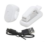 Per Kindle For Page Remote, Hands, lettore di eBook con otturatore fotografico wireless, flipper libri a lungo raggio, clicker sicuro per schermo in silicone, accessorio portatile per lettura (bianco)