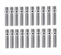 per Kit di Conversione Prigionieri, Prigionieri Ruota Estesi M12x15 20 Pezzi 50 Mm Conversione Prigionieri per Ruote Estese Adattatore per Viti da 12x1,5 a 12x1,5 Adatto per Kit di Conversione Perni R