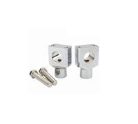 Per Kit Di Montaggio Universale Per Riser Manubrio CNC Con Morsetto Fisso Da 1" 25MM Per Moto(25mm Silver A)