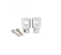 Per Kit Di Montaggio Universale Per Riser Manubrio CNC Con Morsetto Fisso Da 1" 25MM Per Moto(25mm Silver B)
