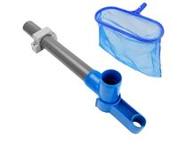per Kit di Pulizia Vasca Idromassaggio | Piscina Leaf Skimmer Smaking Pool Net | Net Piscina | Supporto Netto Piscina (Clip Inclusa, Tubo in PVC E Tee, Morsetto per Tubo E Materiale