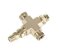 Per kit distributore adattatore NPT per sensori di pressione e temperatura dell'olio, set convertitore filettatura da 1/8-27 a 1/4-18, connettore di montaggio per manometro motore automobilistico