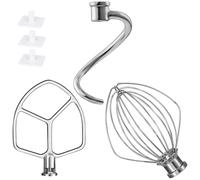 Per KitchenAid Mixer 6 QT Gancio per impasto Frusta a filo e accessori per mixer