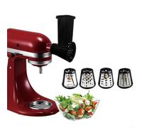 Per KITCHENAID SUS304 - Affettatrice in acciaio inox compatibile con attacco per una preparazione senza sforzo degli alimenti, con caratteristiche di sicurezza e per una facile manutenzione