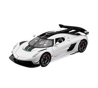 Per Koenigsegg Supercar GT 1:22 Modello Di Auto In Metallo Decorazione Per La Casa Regalo Di Compleanno(White)