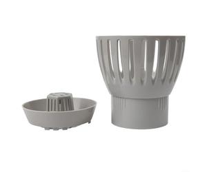 Per Koi Pond Drain Skimmer con altezza regolabile. Filtro foglie in plastica controlla il livello dell'acqua, rimuove i detriti per mantenere lo stagno pulito, adatto a 50-110 mm (90 mm)