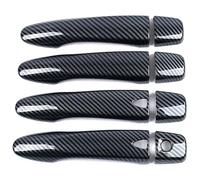 Per Koleos Per HZG 2017-2020 Maniglia Porta A Foro Singolo 2-Smart Accessori Antigraffio Protettore Maniglia Porta Anteriore Posteriore(Carbon Fiber Pattern)