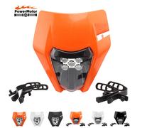 Per KTM HA CONDOTTO LA Piastra Faro EXC EXCF SX XC 125 150 250 350 450 Motocross Dirt Pit Bike Accessori Moto Enduro Maschera Del Motociclo