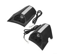 Per kukirin G3 Scooter Elettrico Gruppo Luce Laterale Nero per | Coppia di luci, sinistra e destra incluse, funzione indicatore di direzione, sicurezza notturna, finitura in plastica nera
