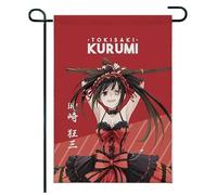 Per Kuru-mi Toki-saki Bandiera da giardino decorativa, Bandiera esterna balcone tessuto resistente, Utilizzo esterno in ville e residenze, tessuto(A4,70 * 100cm)