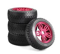 Per Kyosho Per MP10 4WD Per HSP Per Aton Per HONGNOR 4 Pezzi Ruote Di Aggiornamento Fuorrada Per Buggy Pneumatici Ruota Con 17mm Esagonale 1/8 RC Auto Ricambi Pneumatici RC