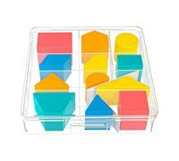 Per l ' apprendimento della matematica in iocattolo puzzle educativo in plastica colorata con forma geometrica per manipolatori matematici homeschool