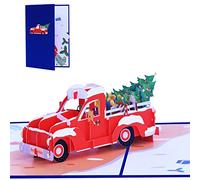 Per la carta di Natale Albero Carte Auto Festival Vacanze Carte di Carta Per Compleanno Matrimonio Capodanno Benedizione Biglietto di Auguri di Natale
