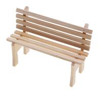 per la casa delle bambole - Mobili in legno fatti a mano in miniatura, set di piccole sedie decorative | Charming Fairy Garden Scena, incantevole pezzo di esposizione per sala giochi