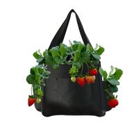 per la coltivazione di piante | 5 gallone verticale fragola - Fioriera per balcone - Traspirante ad alte prestazioni - Borse per coltivare fioriera con 4 tasche laterali per la crescita