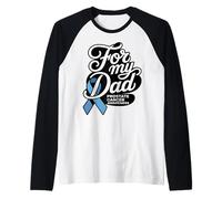 per la consapevolezza del Cancro alla prostata di Mio Padre Maglia con Maniche Raglan